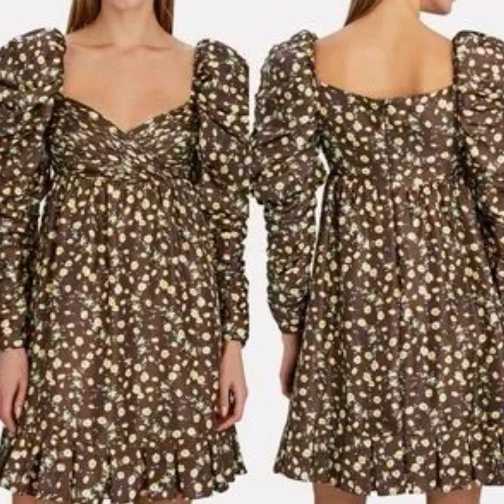 Autumn Adeigbo Silk Floral Dress‎